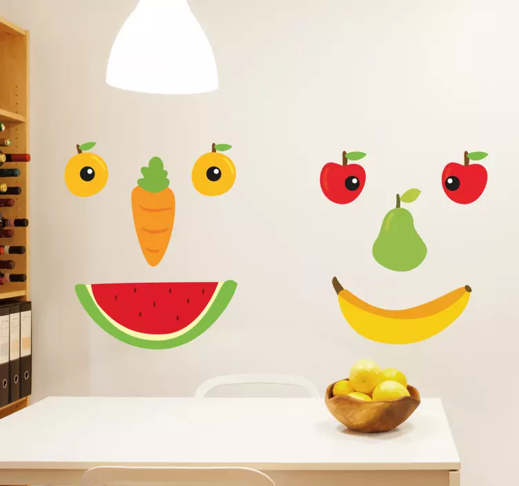 Adesivo faccine frutta - TenStickers