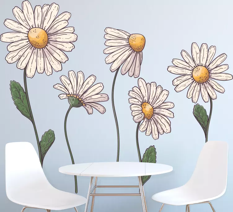 Adesivo fiore composizione di fiori incantevoli - TenStickers