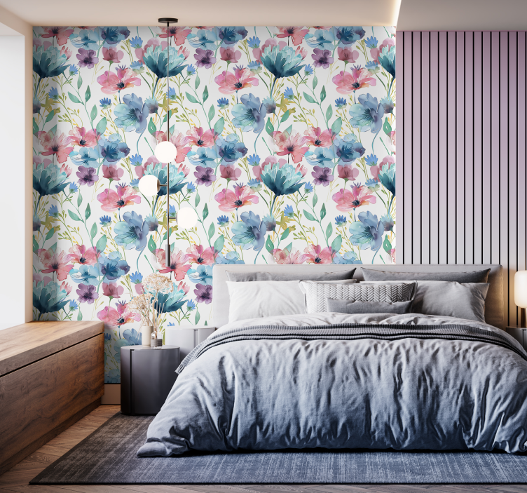 Adesivo murale fiore fiori selvatici in estate - TenStickers