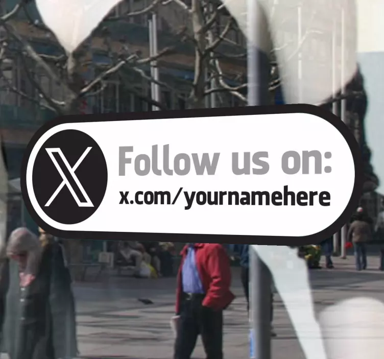 Adesivo follow us on twitter - TenStickers