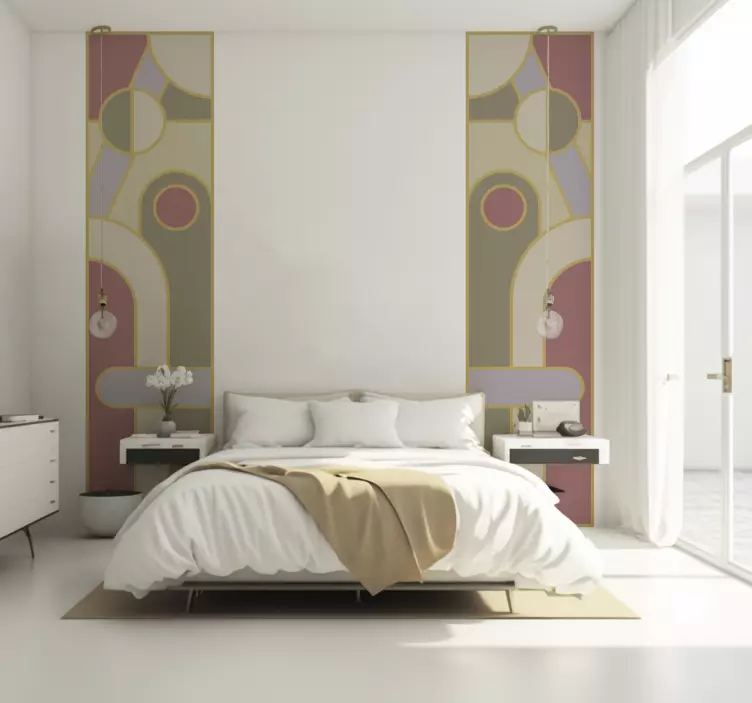Adesivo forme geometriche circolari colorate - TenStickers