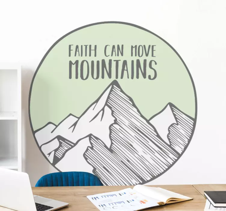 Adesivo frase celebre citazione motivazionale di montagna - TenStickers