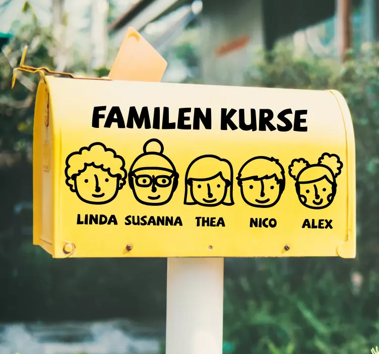 Adesivo frase celebre personalizzazione divertente famiglia - TenStickers