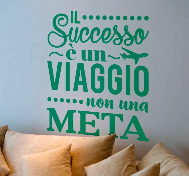 Adesivo frase motivazionale successo - TenStickers