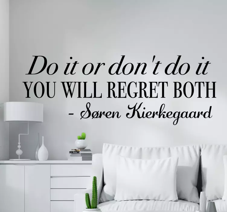 Adesivo frase scelta di vita stimolante - TenStickers