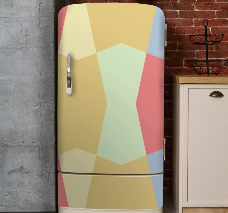 Adesivo per frigo modello geometrico semplice - TenStickers