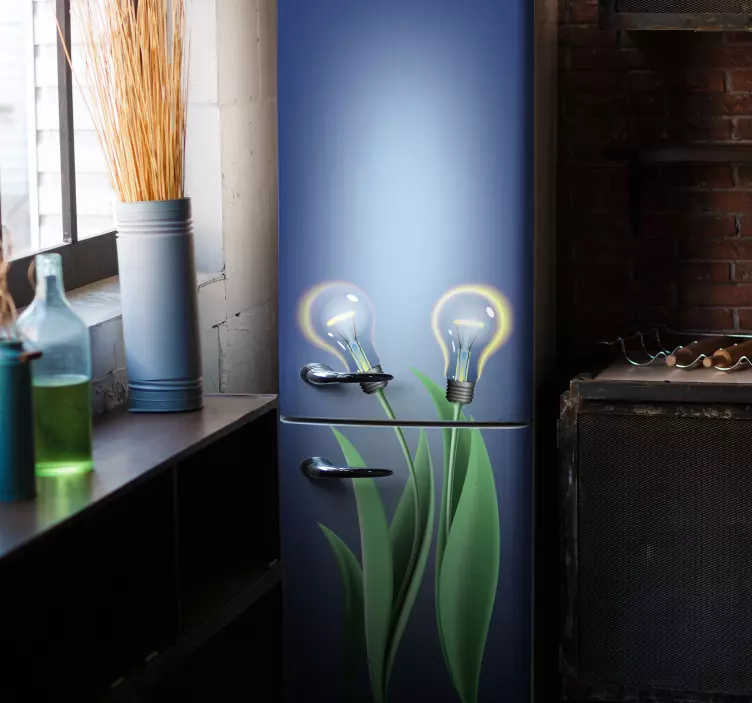 Adesivo per frigo lampadine illuminate vinile - TenStickers