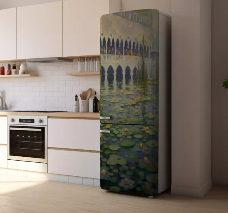 Adesivo per frigo pittura impressionista - TenStickers