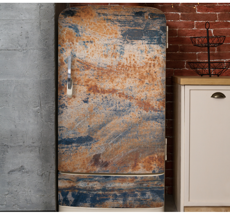 Adesivo per frigo texture vintage - TenStickers