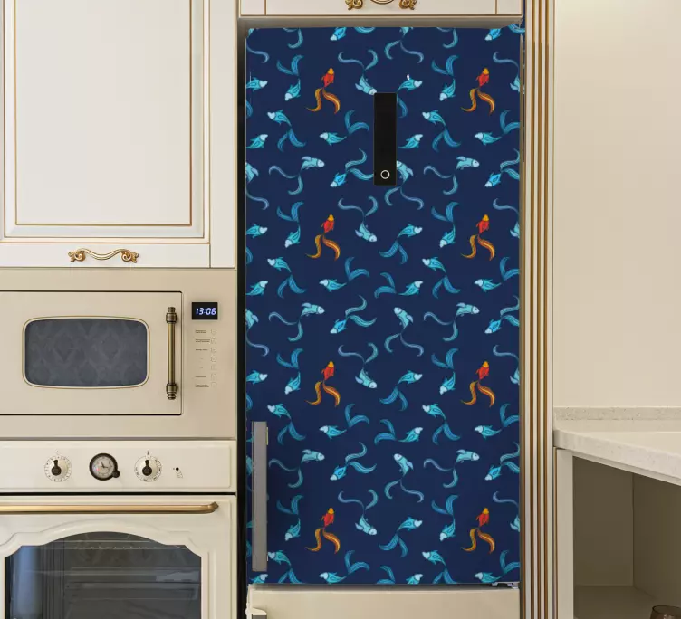 Adesivo per frigo Uno su mille pesce arancione - TenStickers