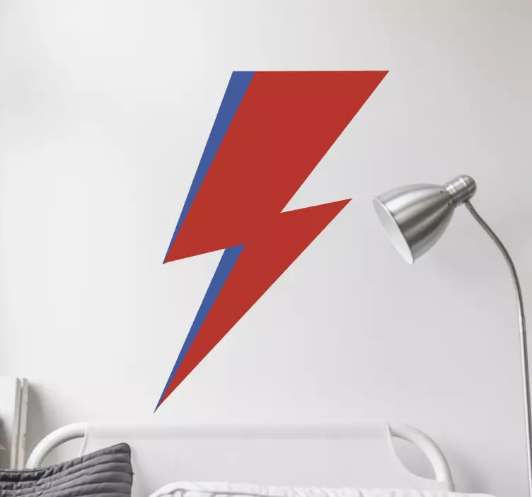 Adesivo fulmine David Bowie - TenStickers