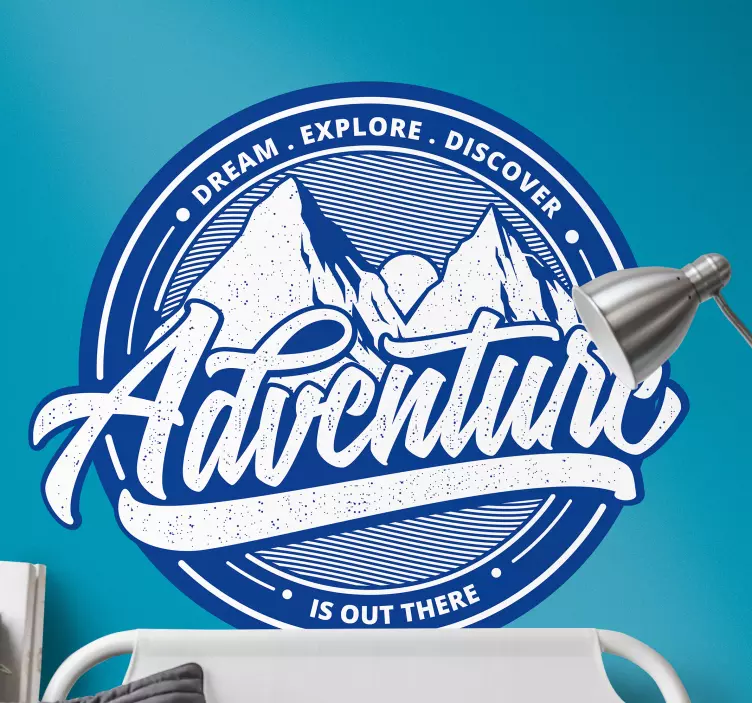 Adesivo grafica di montagne avventurose - TenStickers
