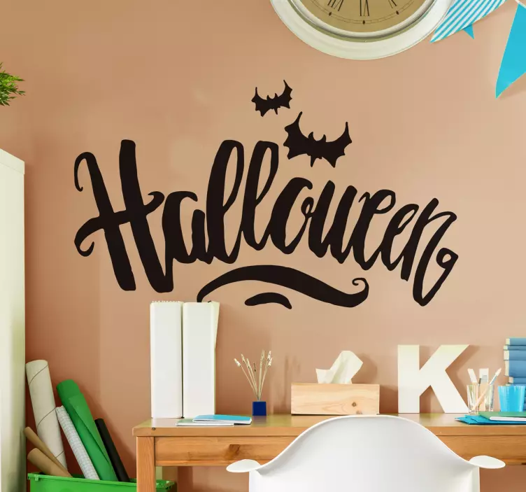 Adesivo Halloween lettering terrore - TenStickers