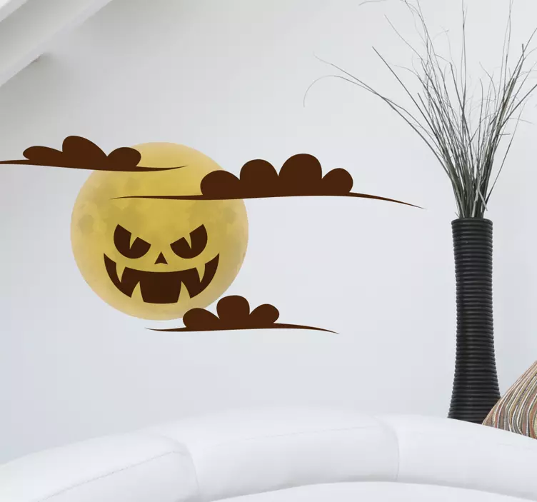 Adesivo Halloween lunaa piena - TenStickers
