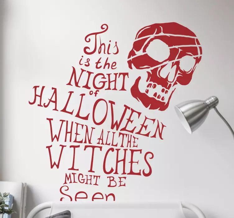 Adesivo Halloween notte delle fattucchiere di halloween - TenStickers