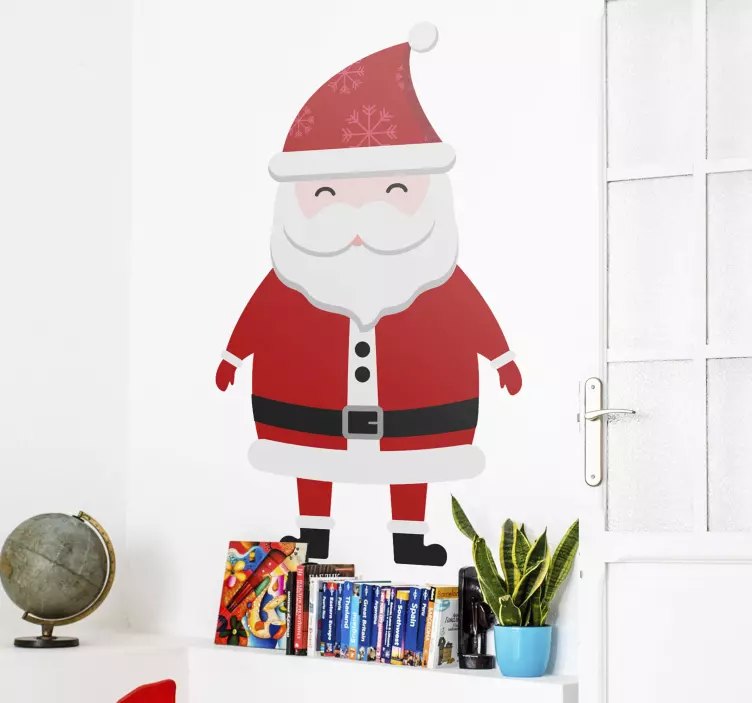 Adesivo Halloween personaggio allegro di babbo natale - TenStickers