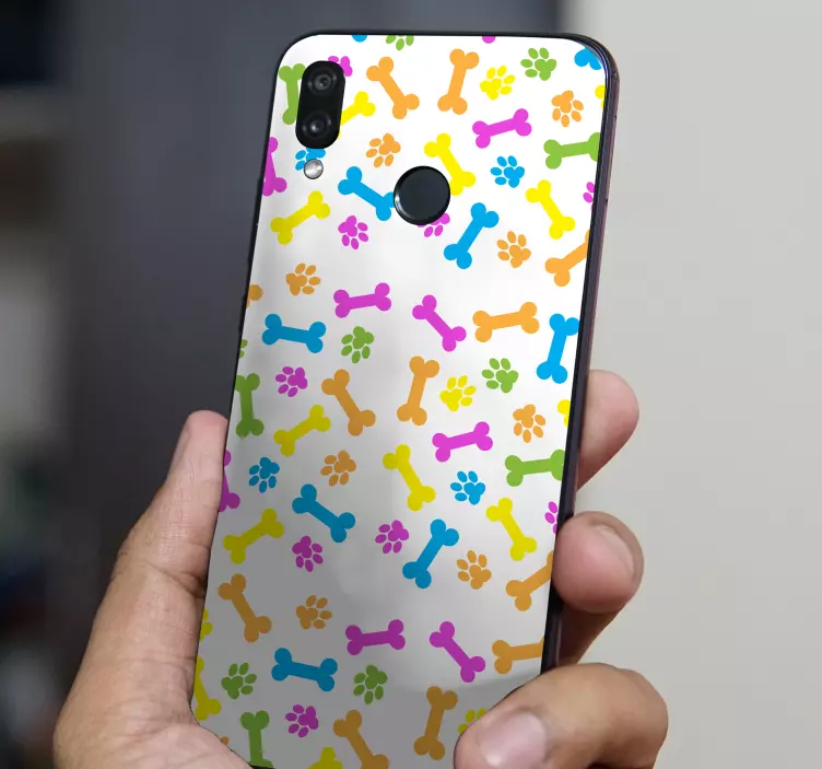 Adesivo Huawei modelli di cani colorati - TenStickers