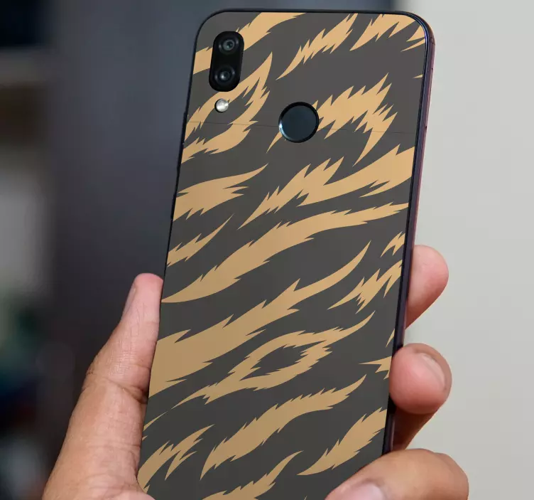Adesivo Huawei motivo a strisce di tigre - TenStickers