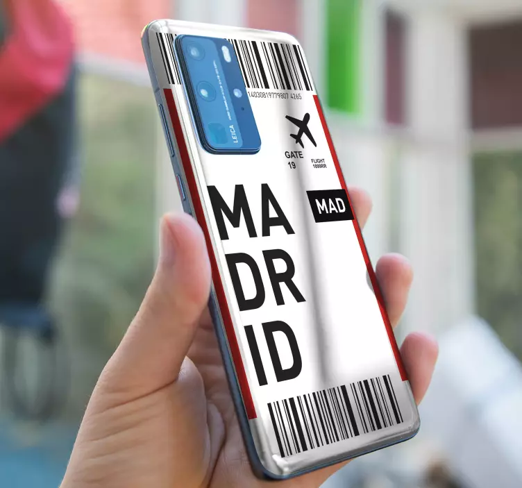 Adesivo Huawei pass per l'aeroporto di madrid - TenStickers