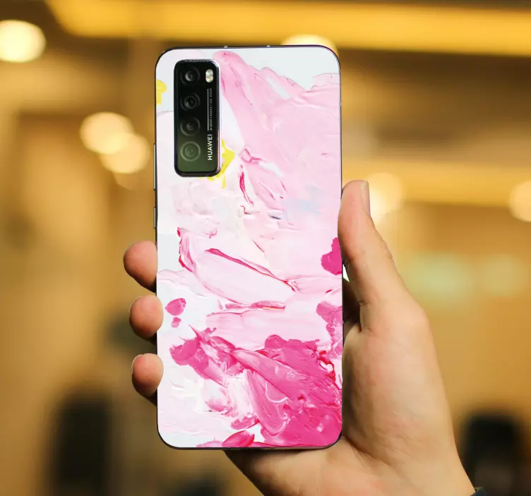 Adesivo Huawei vortice di marmo rosa - TenStickers