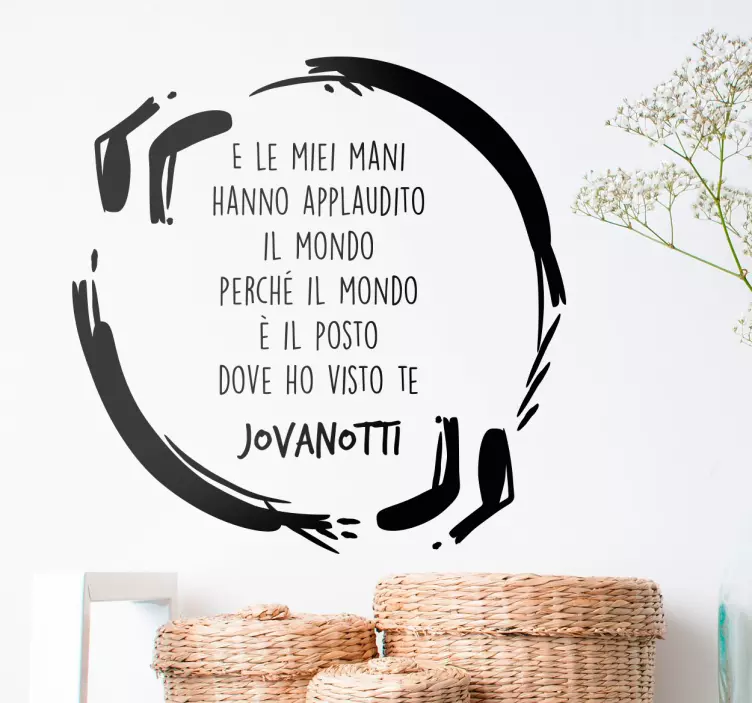 Adesivo il mondo Jovanotti - TenStickers