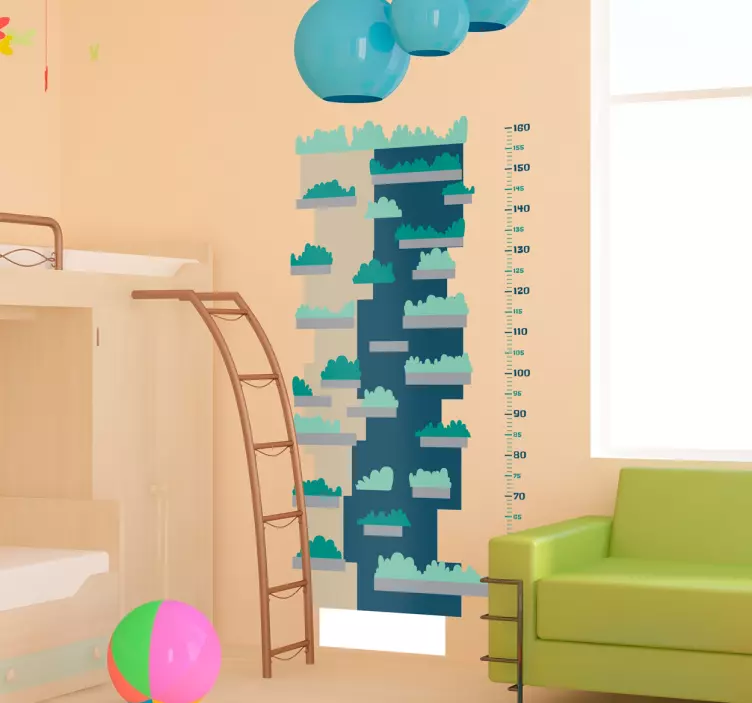Adesivo infantile metro bosco verticale - TenStickers
