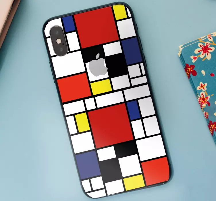 Sticker iphone Blocchi di colore astratti - TenStickers