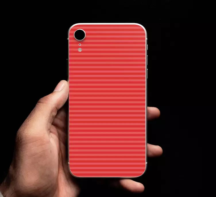 Sticker iphone Colore rosa scuro con strisce - TenStickers