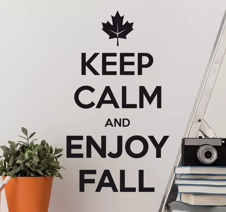 Adesivo keep calm enjoy fall - TenStickers