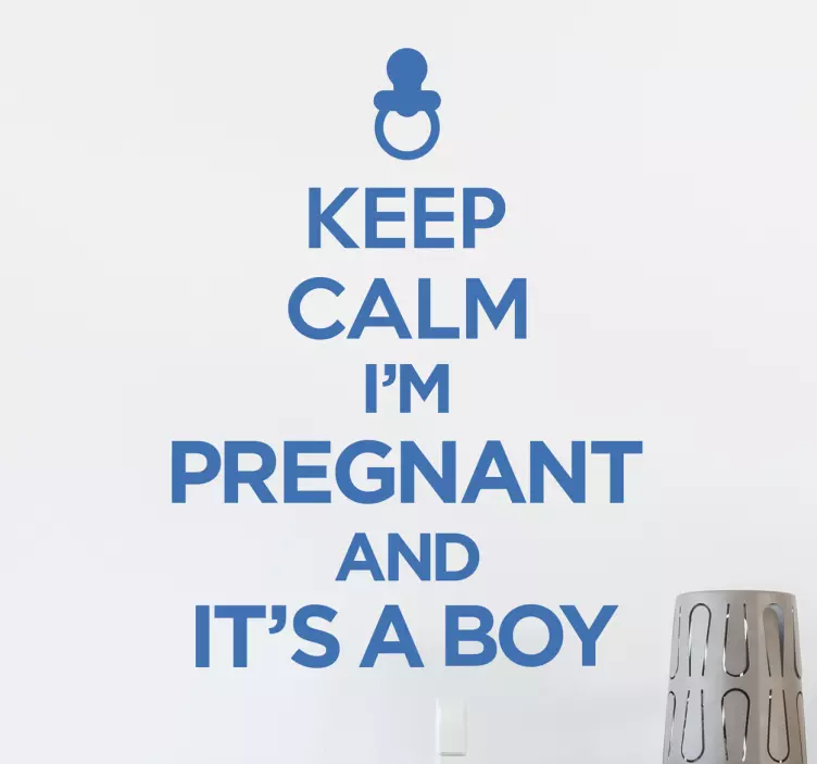 Adesivo Keep Calm It's a Boy - TenStickers