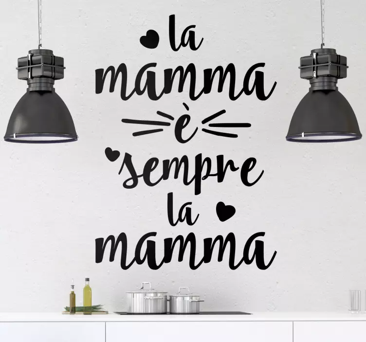 Adesivo la mamma è sempre la mamma - TenStickers