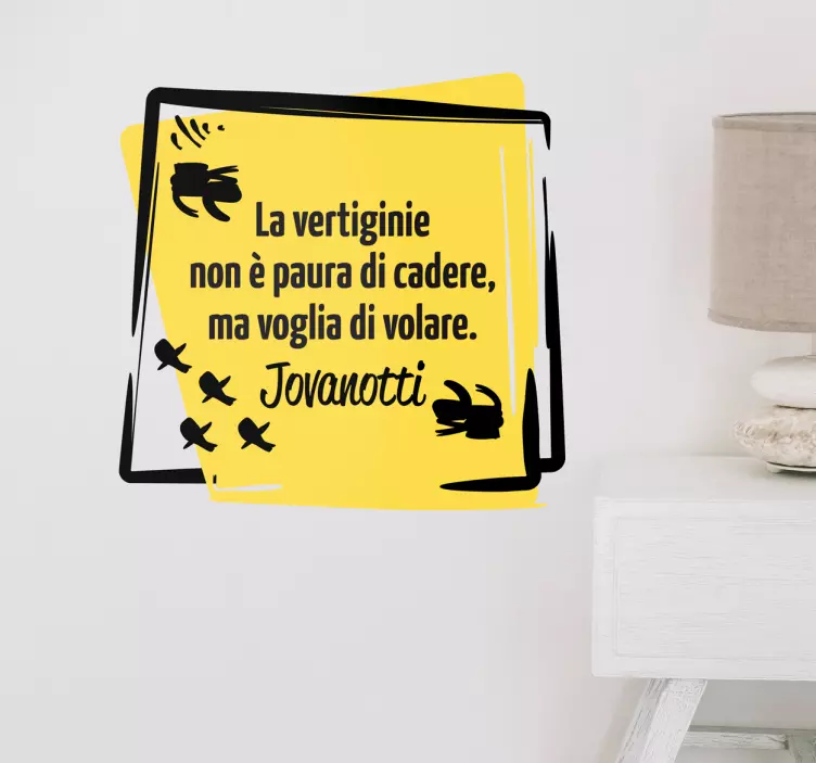 Adesivo la vertiginie Jovanotti - TenStickers