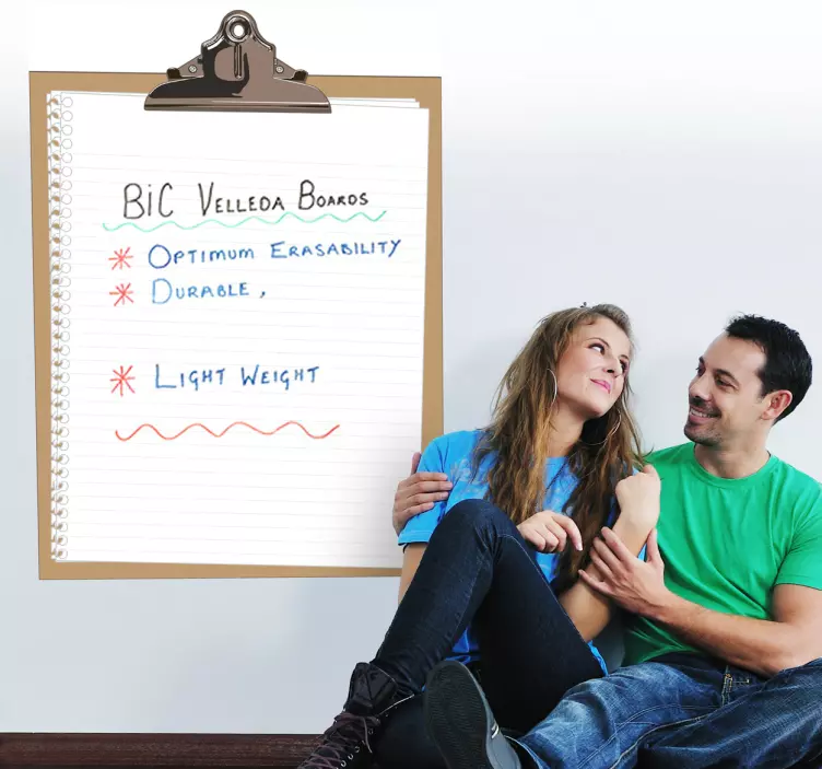 Adesivo lavagna cancellabile block notes - TenStickers