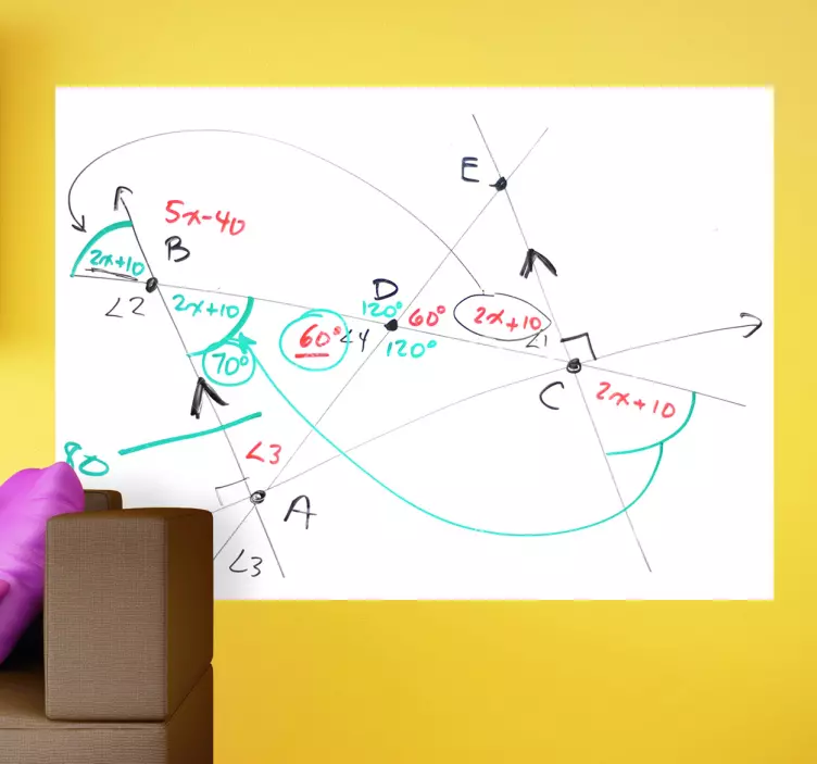 Adesivo lavagna cancellabile foglio vuoto - TenStickers