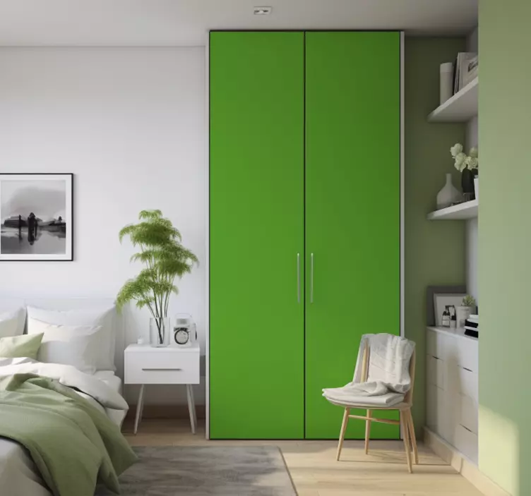Adesivo lenzuolo verde per armadio - TenStickers