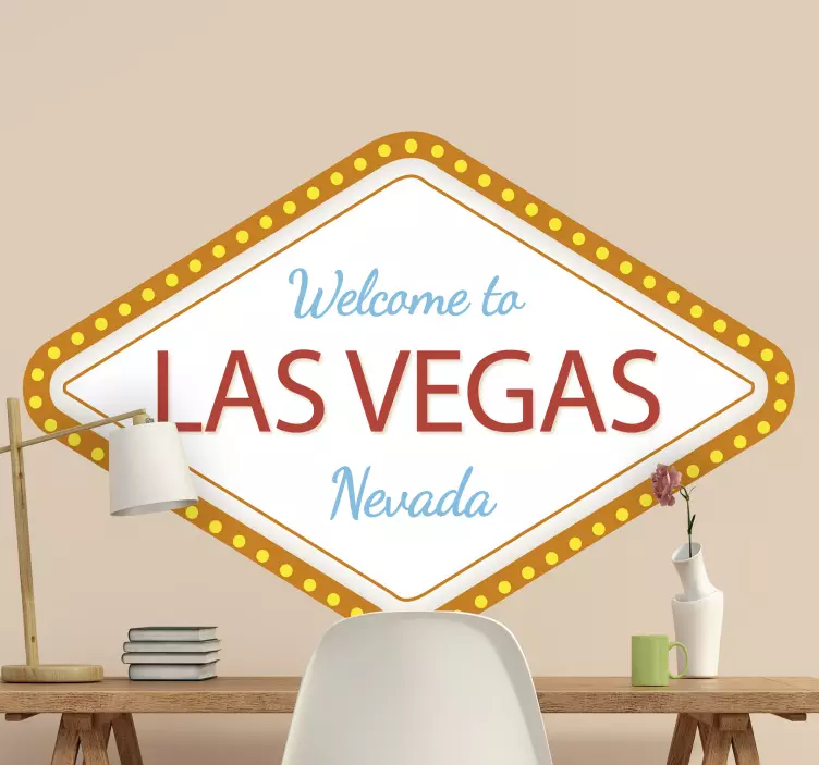 Adesivo località benvenuti a las vegas nevada - TenStickers