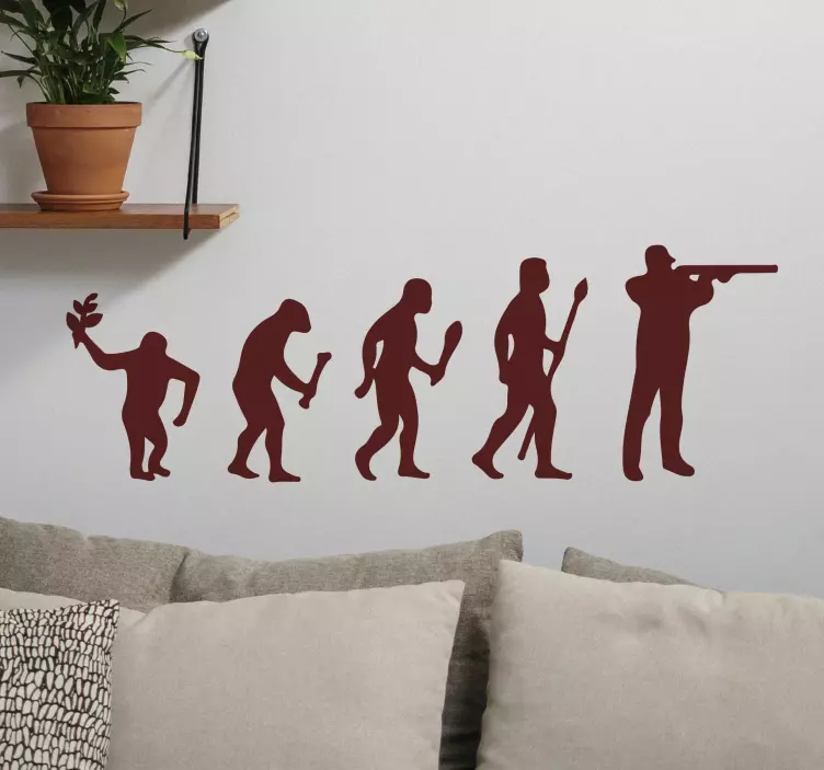 Adesivo località silhouette evolutiva - TenStickers