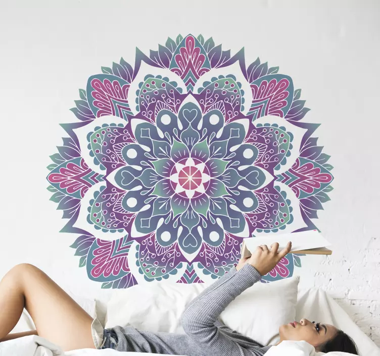 Adesivo località stile mandala colorato - TenStickers