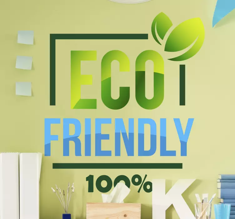 Adesivo con logo ecofriendly - TenStickers