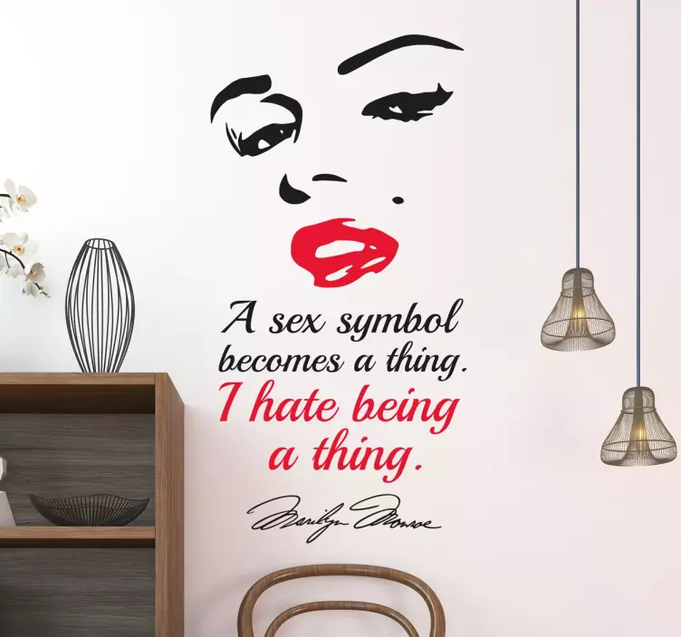 Adesivo Marilyn Monroe Sex Symbol - TenStickers