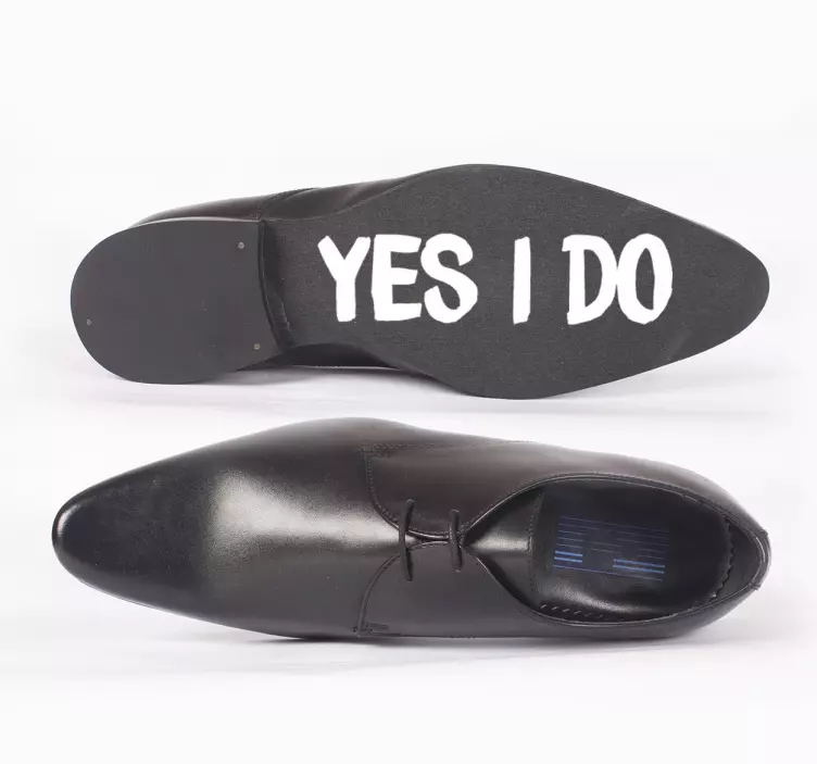 Adesivo matrimonio yes i do - TenStickers