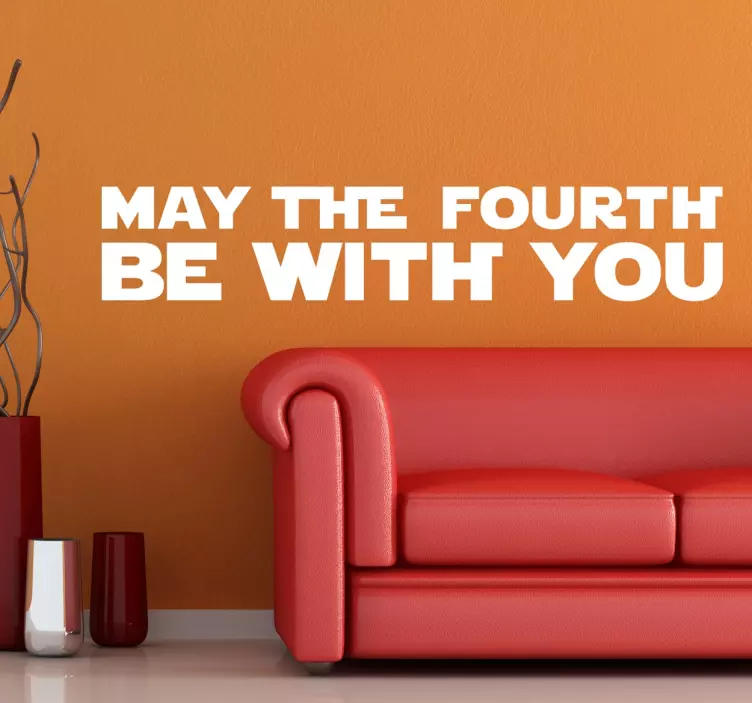 Adesivo May the fourth be with you - TenStickers