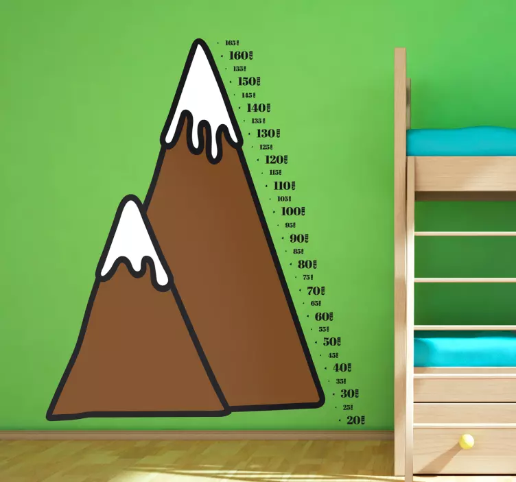 Adesivo metro montagna - TenStickers