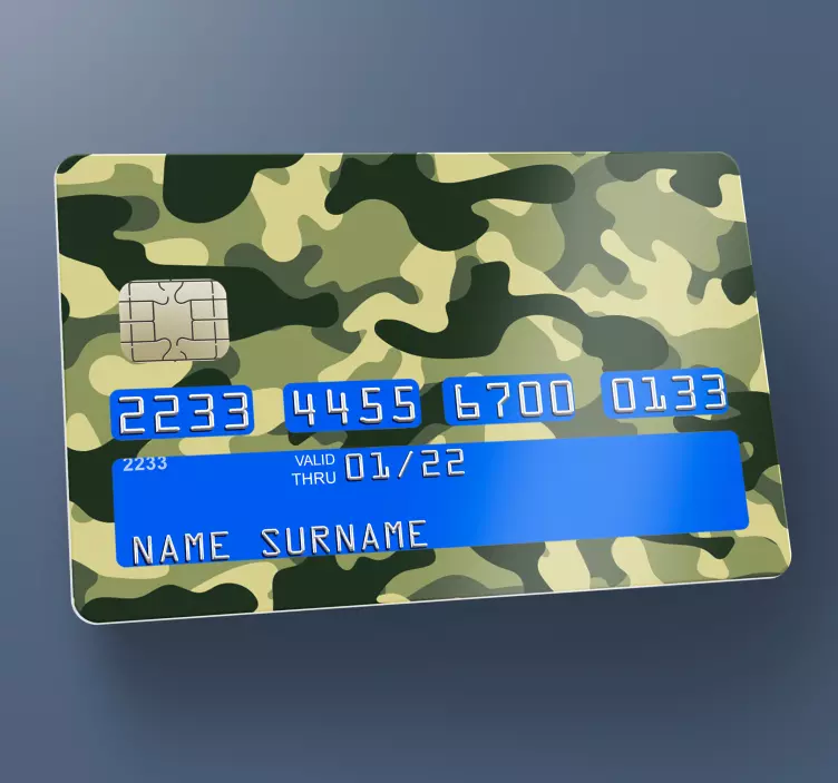 Adesivo mimetico verde e marrone - TenStickers