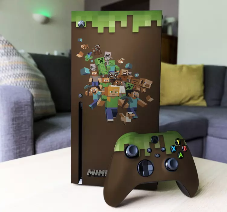 Adesivo Minecraft per Xbox - TenStickers