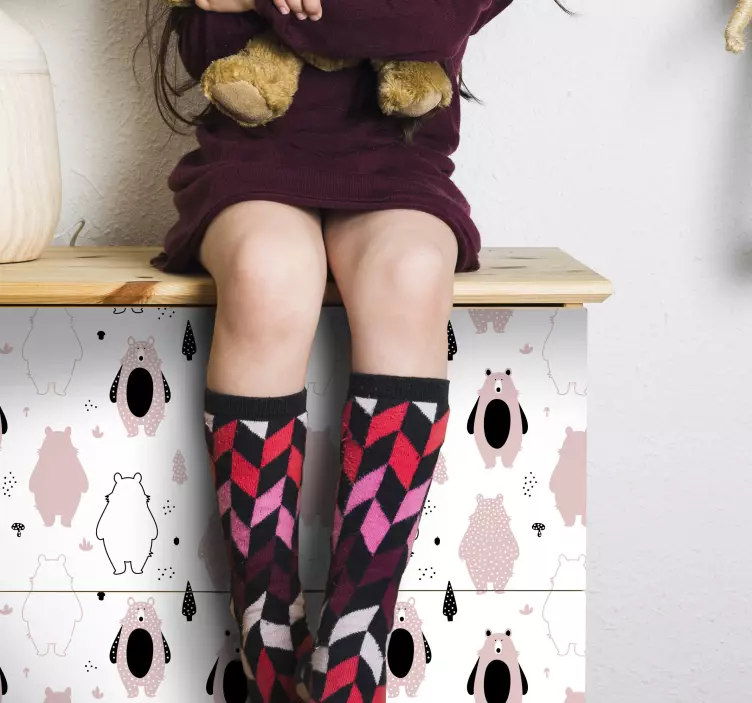 Adesivo motivo orso incantevole - TenStickers