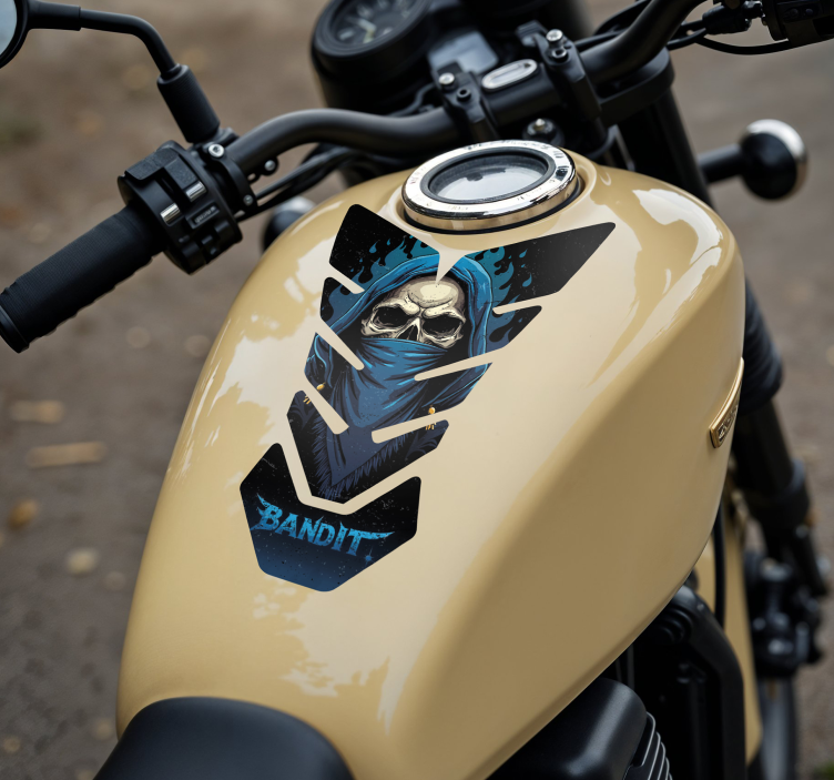 Adesivo moto bandito teschio - TenStickers