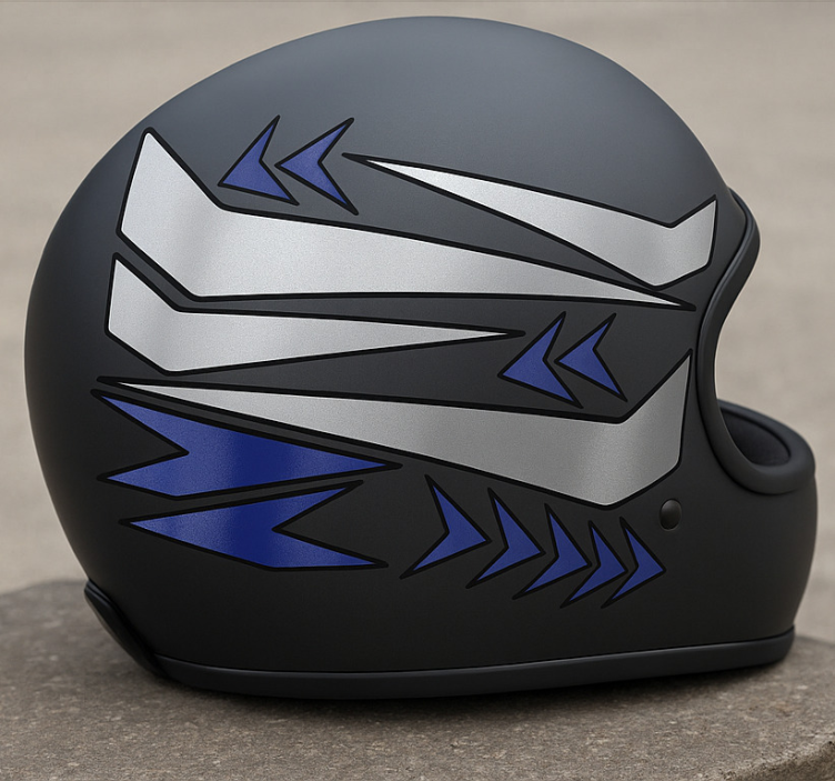 Adesivo moto progettazione grafica del casco - TenStickers