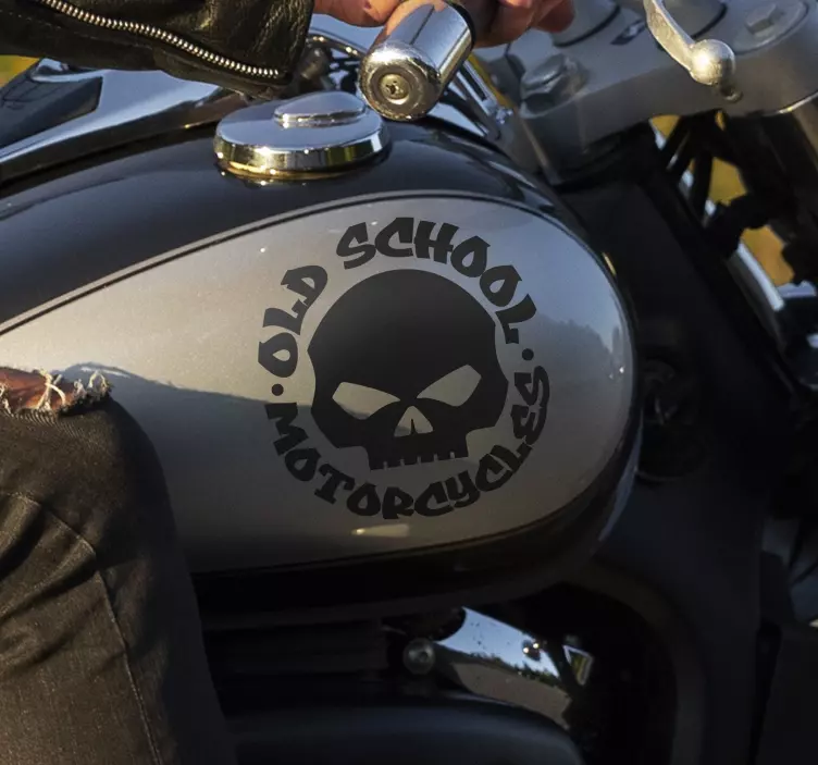 Adesivo moto della vecchia scuola - TenStickers
