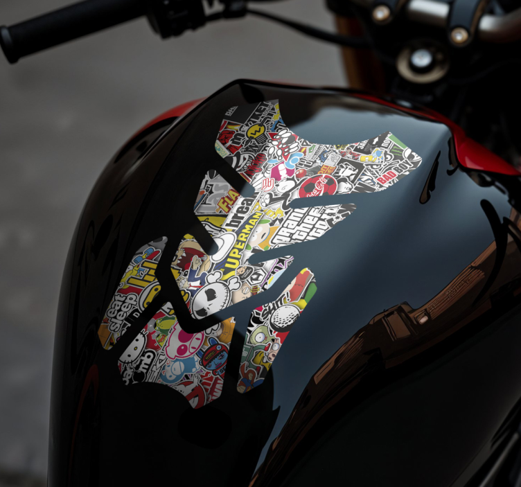 Adesivo moto design bomb - TenStickers